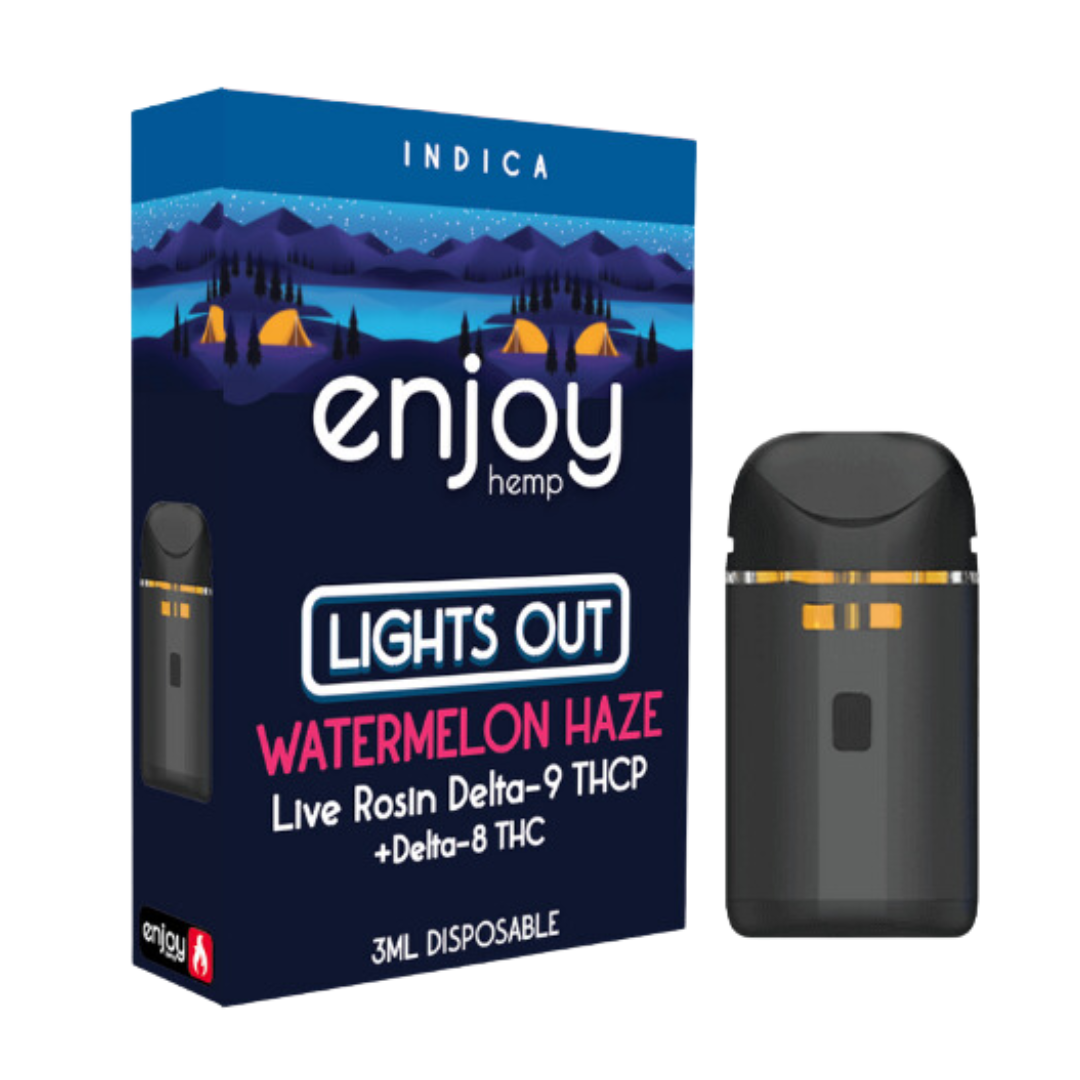 D9 THCP D8 THC 3ml Disposable Vape For Lights Out Watermelon Haze d9-thcp-d8-thc-3ml-disposable-vape-for-lights-out-watermelon-haze